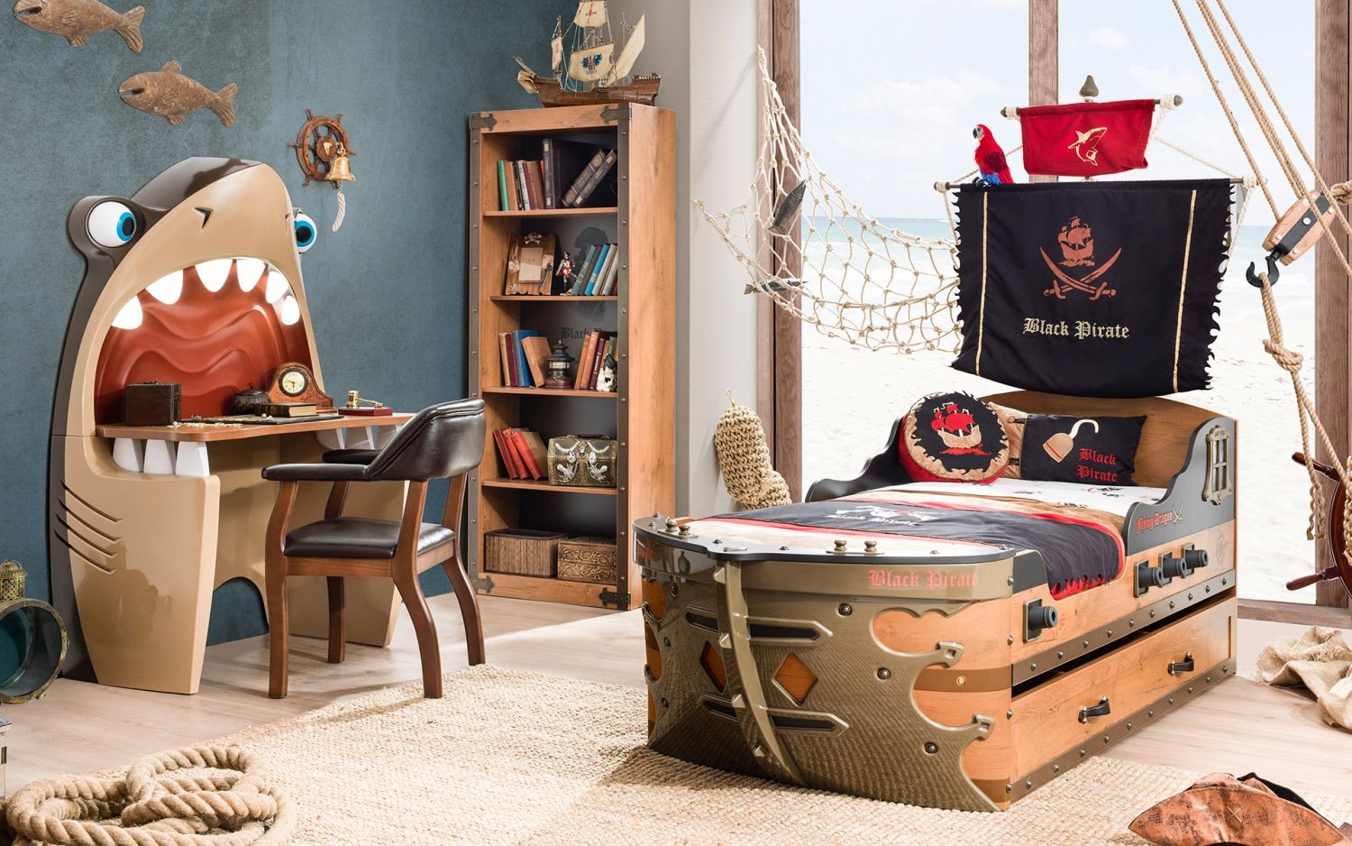 Piratenzimmer Mit Schiffsbett Hier Gunstig Traum Mobel Com