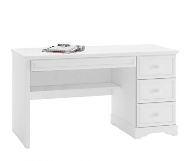 Cilek Rustik Stella Schreibtisch mit 4 Schubladen weiß bei TrauMMöbel