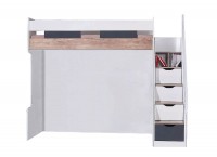 Vorschau: Hochbett COMPACT K4 mit Bett 90x200cm, Kleiderschrank, Regal, 4-tlg. Vorschau: Hochbett COMPACT K4 mit Bett 90x200cm, Kleiderschrank, Regal, 4-tlg.