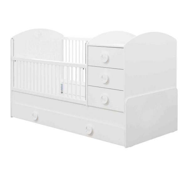 Umbaubares Babybett BABYCOTTON mit Bettschubkasten, 4-teilig Umbaubares Babybett BABYCOTTON mit Bettschubkasten, 4-teilig