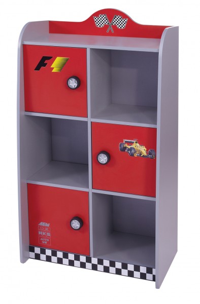 Bücherregal Turbo rot AUSLAUF