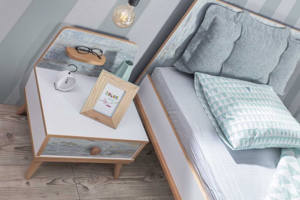 Kinderzimmer Komplett AQUASI blau Set 6-teilig | TrauM-Moebel.com