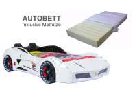 Vorschau: Autobett TURBO V7 SPORT weiß mit Matratze, SPARPREIS Vorschau: Autobett TURBO V7 SPORT weiß mit Matratze, SPARPREIS