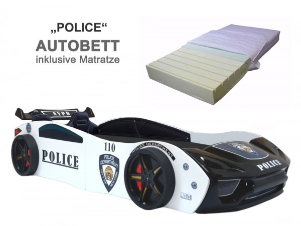 Police Sport Autobett mit Matratze bei TrauM-Moebel.com