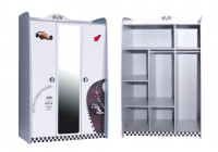 Vorschau: SPAR-SET Autobettzimmer TURBO V8 weiß mit Roadster, 4-teilig Vorschau: SPAR-SET Autobettzimmer TURBO V8 weiß mit Roadster, 4-teilig