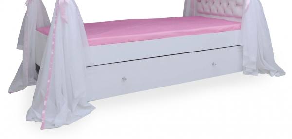 Bettschubkasten ANASTASIA weiß, für Himmelbett