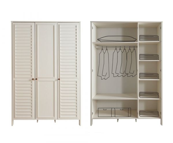 Inci Kleiderschrank 3 türig