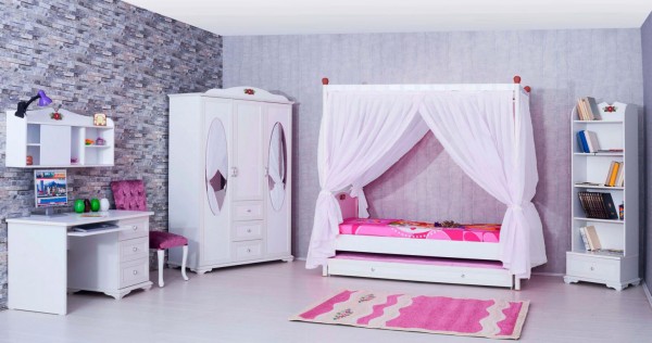{Mädchenzimmer möbel
16} Mädchenzimmer Set 8 tlg. CINDY mit Himmelbett - Mädchenzimmer ... | {Mädchenzimmer möbel
16}