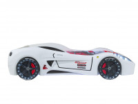 Vorschau: Autobett Turbo V7 Sport weiß mit Polsterung und Beleuchtung Vorschau: Autobett Turbo V7 Sport weiß mit Polsterung und Beleuchtung