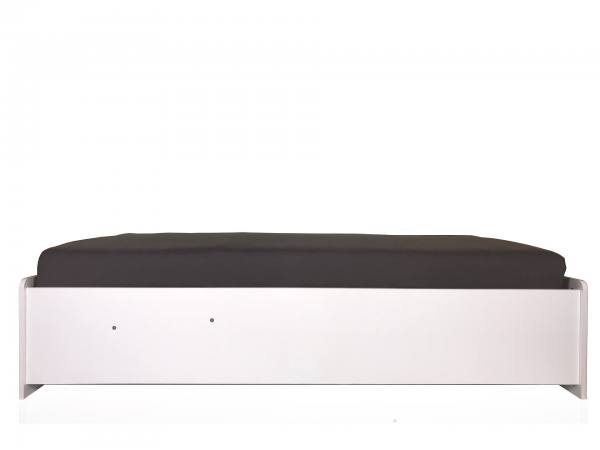 Stauraumbett ANASTASIA rosa mit Rost, hochklappbar, 90x200cm