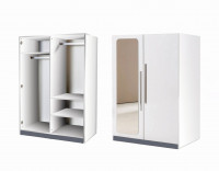 Vorschau: Compact Kleiderschrank 2-türig Innenansicht Vorschau: Compact Kleiderschrank 2-türig Innenansicht