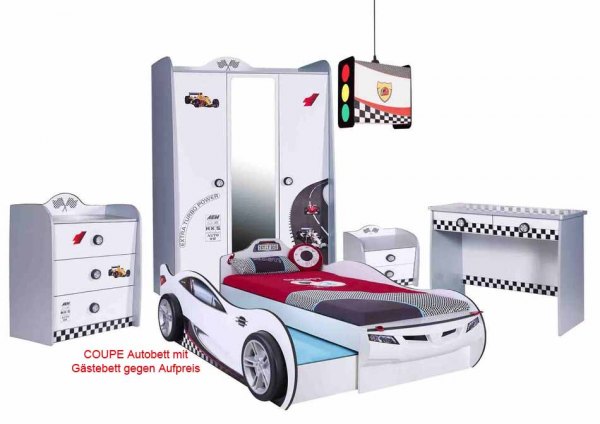 Komplett Autozimmer Turbo weiß mit COUPE | TrauM-Moebel.com