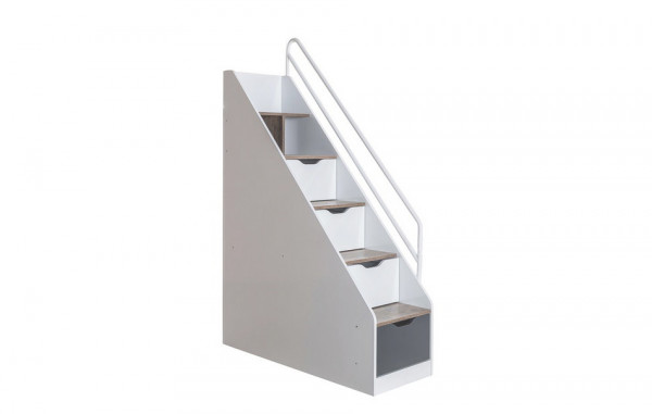 Hochbett COMPACT K4 mit Bett 90x200cm, Kleiderschrank, Regal, 4-tlg.