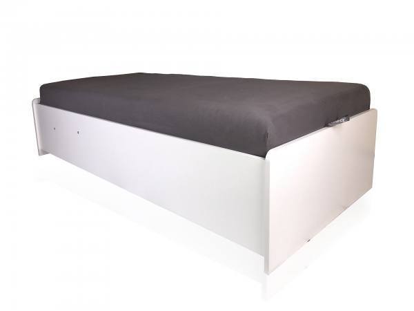 Liegebett hochklappbar mit Bettschubkasten, 90x200cm