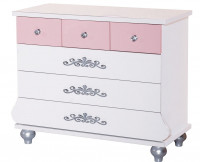 Wäschekommode ANASTASIA rosa Wäschekommode ANASTASIA rosa
