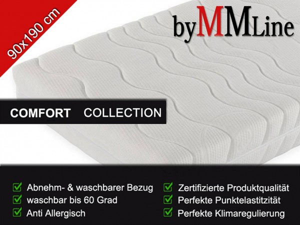 SPAR-SET Autobett TURBO V8 SPORT weiß mit Matratze
