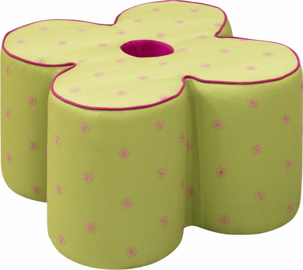 Kindersitz in Blumenform grün